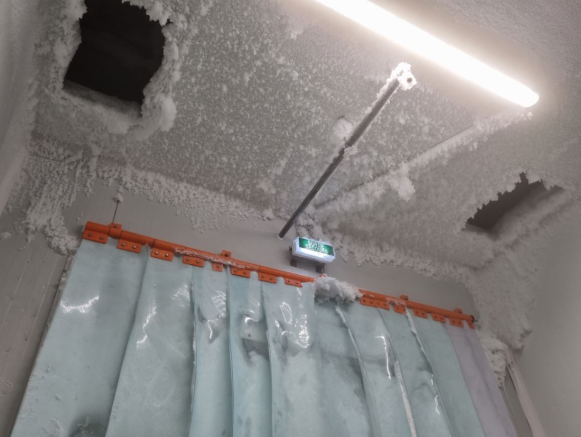 DESSICA deshumidification givre dans une chambre froide a – 20 °c sur un quai